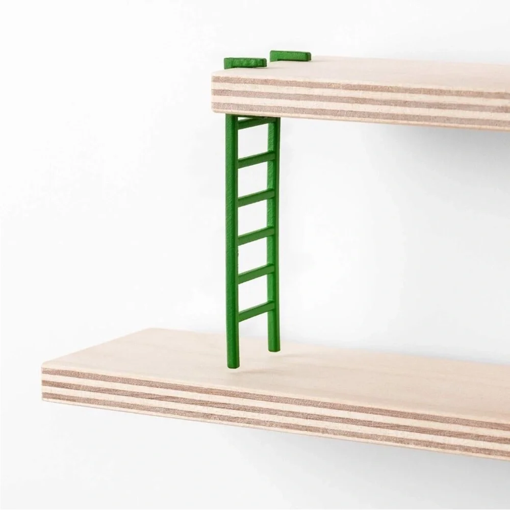 LUSTIGT • IKEA Wooden Wall Shelf •  37x37 cm (14 5/8x14 5/8
